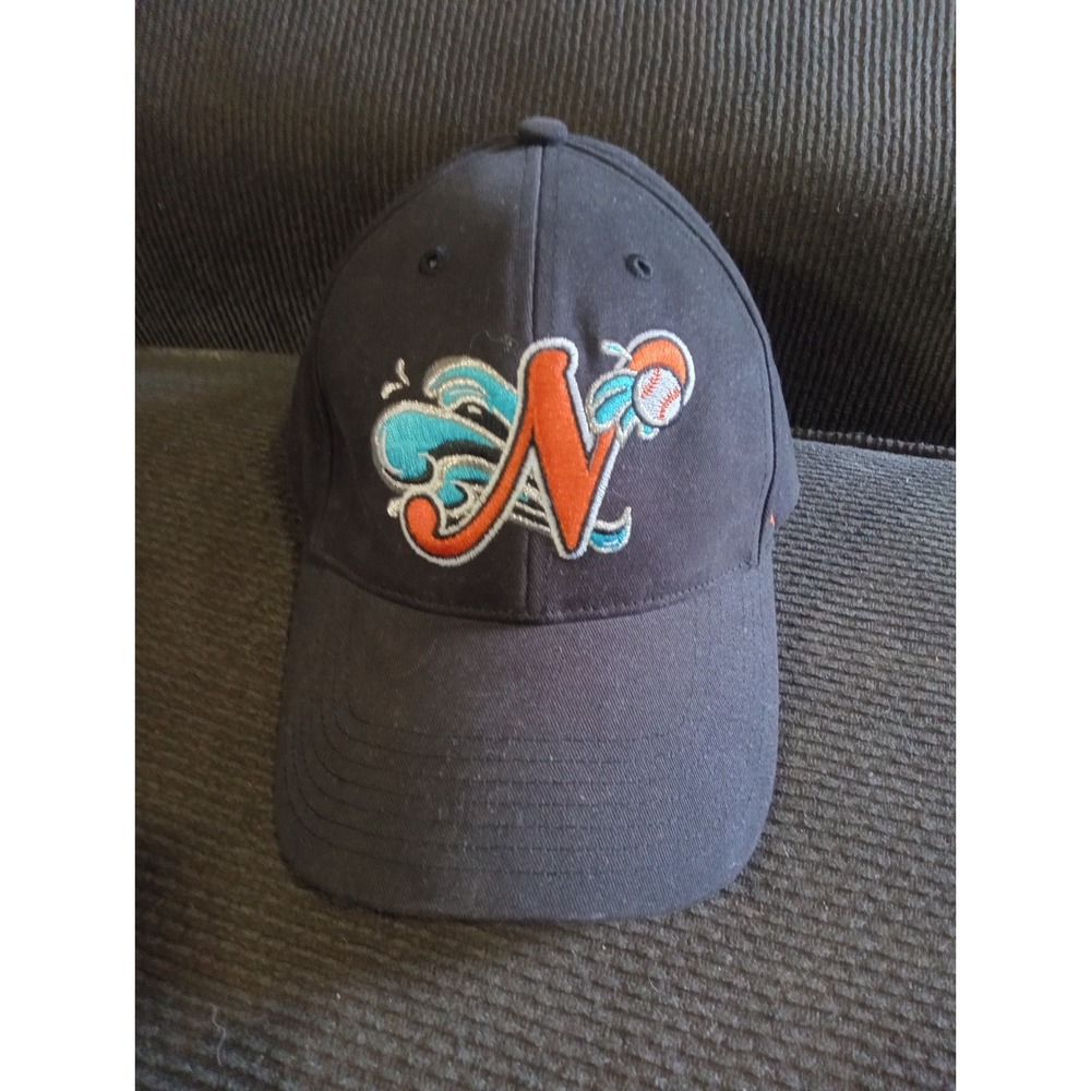 Norfolk Tides 47 Brand Black Embroidered Logo Hat Youth Cap Strapback MiLB